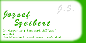 jozsef szeibert business card